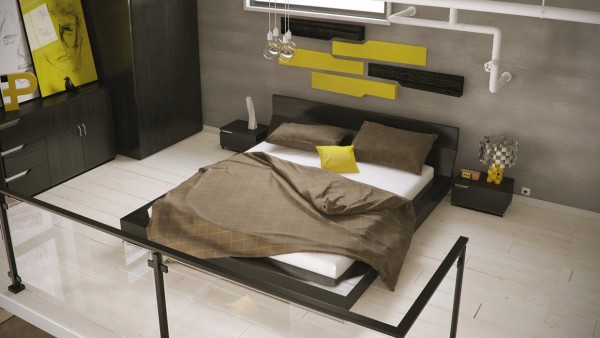 black-and-yellow-bedroom-600x338