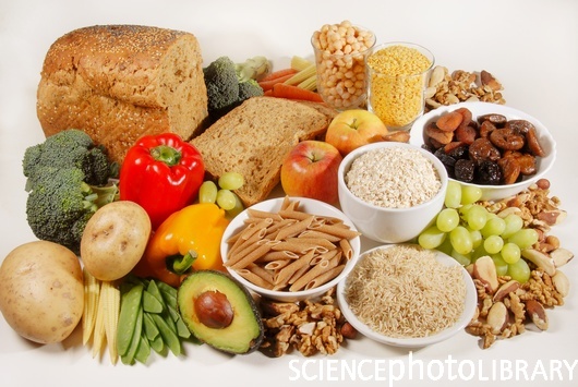 Fibre-rich foods. All these foods are high in insoluble fibre, the portion of plant foods that cannot be digested by the body. Insoluble fibre absorbs water, thereby helping the passage of other foods and waste products through the gut.