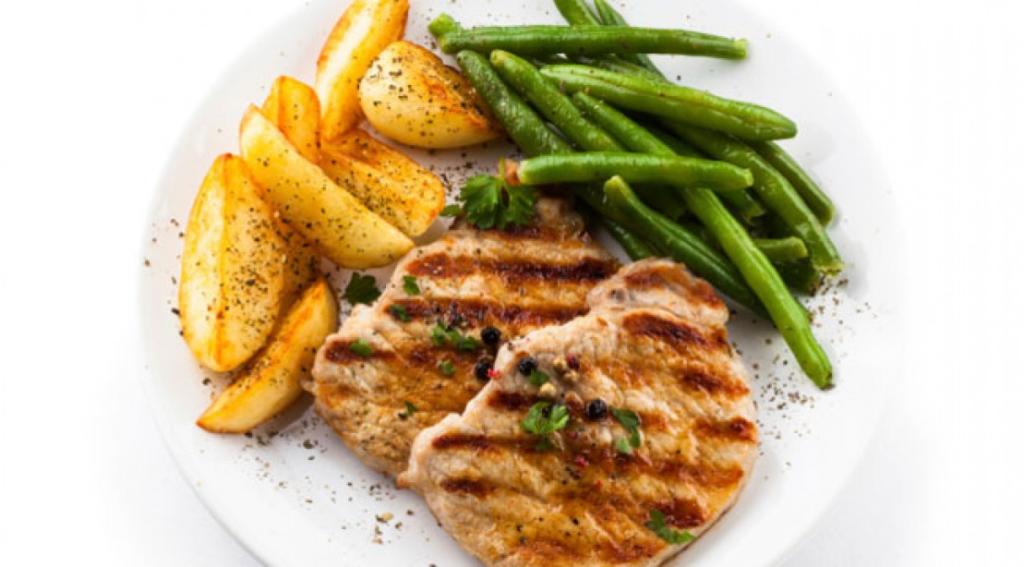 grilled-chicken-potatoes-green-beans