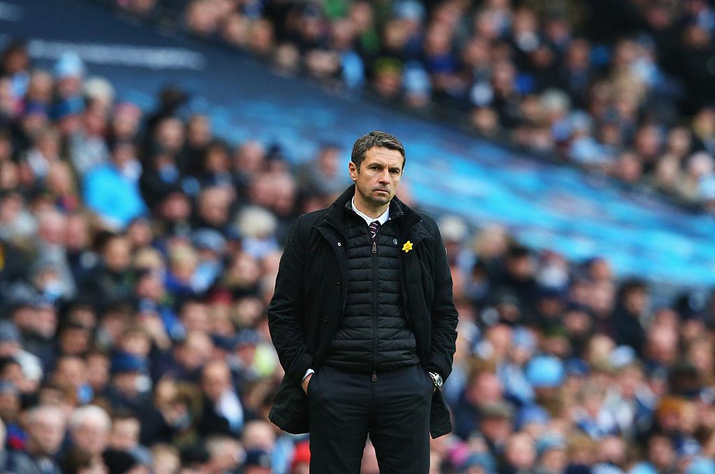 MANCHESTER, ENGLAND - MARCH 05:  Remi Garde Manager of Aston Villa looks on during the Barclays Premier League match between Manchester City and Aston Villa at Etihad Stadium on March 5, 2016 in Manchester, England.  (Photo by Alex Livesey/Getty Images)