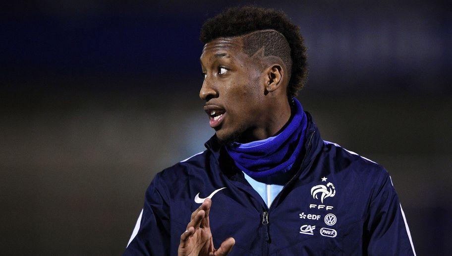 France's forward Kingsley Coman speaks during a training session in Clairefontaine-en-Yvelines, near Paris, on November 9, 2015 on the first day of their training ahead of the friendly football match against Germany to be held on November 13. AFP PHOTO / FRANCK FIFE / AFP / FRANCK FIFE (Photo credit should read FRANCK FIFE/AFP/Getty Images)