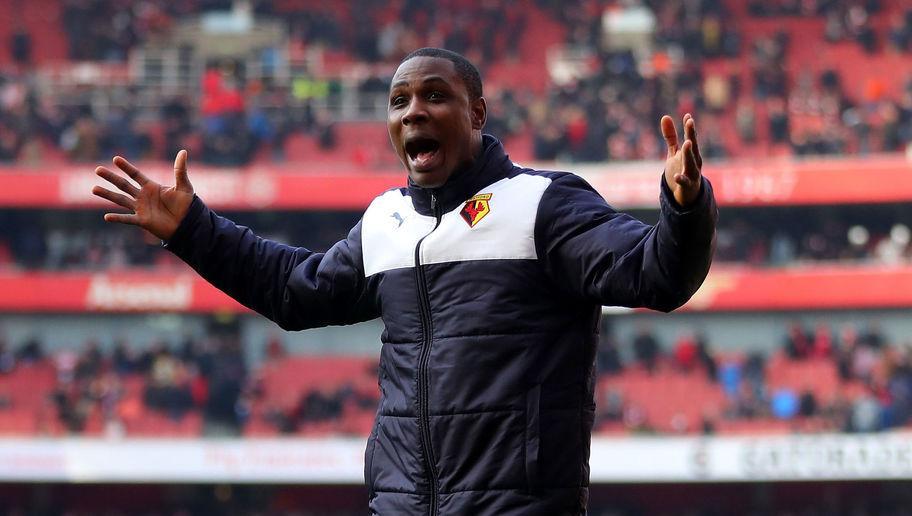 LONDON, ENGLAND - MARCH 13:  Odion Ighalo of Watford celebrates victory after the Emirates FA Cup sixth round match between Arsenal and Watford at Emirates Stadium on March 13, 2016 in London, England.  (Photo by Richard Heathcote/Getty Images)