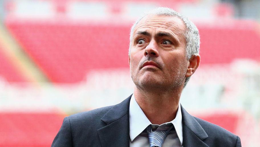 LONDON, ENGLAND - FEBRUARY 01:  Former Chelsea manager Jose Mourinho looks on after a press conference by FIFA Presidential candidate Gianni Infantino at Wembley Stadium on February 1, 2016 in London, England.  (Photo by Clive Rose/Getty Images)