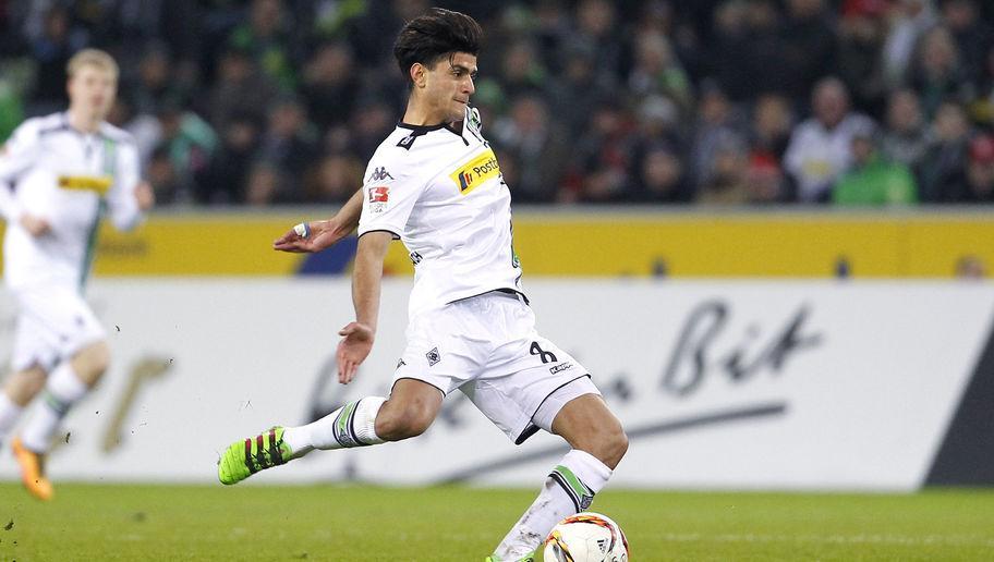 MOENCHENGLADBACH, GERMANY - MARCH 02:  Mahmoud Dahoud of Moenchengladbach kicks the ball during the Bundesliga match between Borussia Moenchengladbach and VfB Stuttgart at Borussia-Park on March 2, 2016 in Moenchengladbach, Germany.  (Photo by Mika Volkmann/Bongarts/Getty Images)