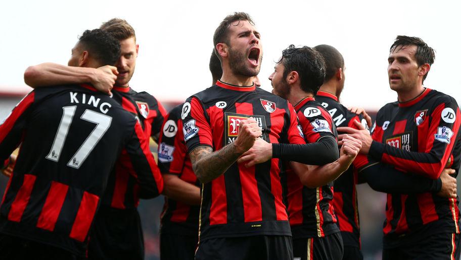 during the Barclays Premier League match between A.F.C. Bournemouth and Swansea City at Vitality Stadium on March 12, 2016 in Bournemouth, England.