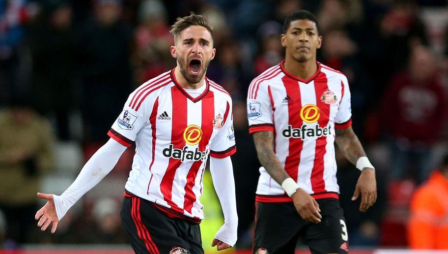 during the Barclays Premier League match between Sunderland and Crystal Palace at Stadium of Light on March 1, 2016 in Sunderland, England.