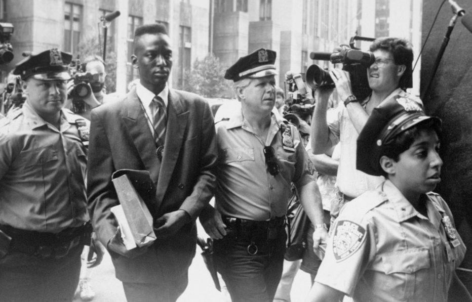 UNITED STATES - CIRCA 2000:  Yusef Salaam, accused rapist of a Central Park jogger, enters the Manhattan Supreme Court for deliberations.  (Photo by Clarence Davis/NY Daily News Archive via Getty Images)