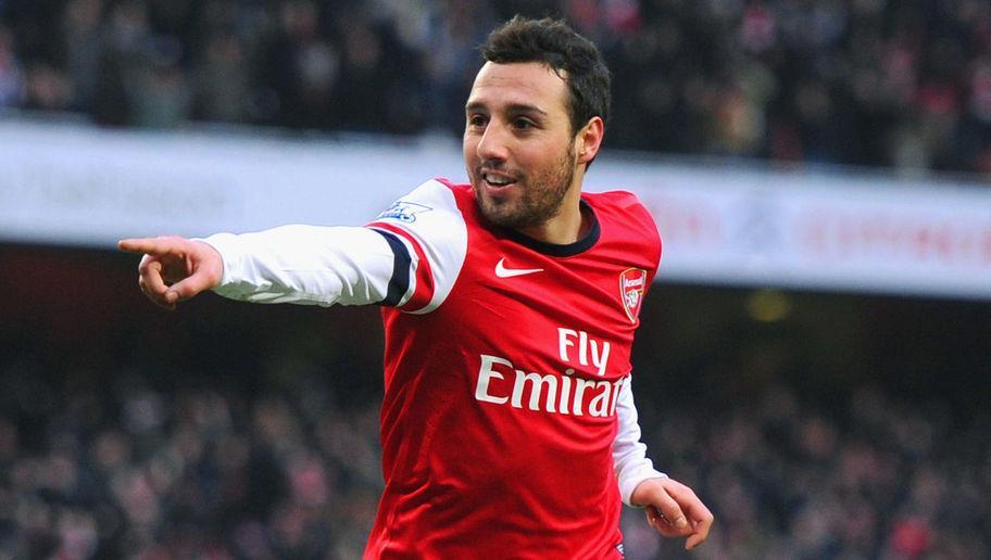LONDON, ENGLAND - FEBRUARY 23:  Santi Cazorla of Arsenal celebrates scoring to make it 2-1 during the Barclays Premier League match between Arsenal and Aston Villa at the Emirates Stadium on February 23, 2013 in London, England.  (Photo by Michael Regan/Getty Images)
