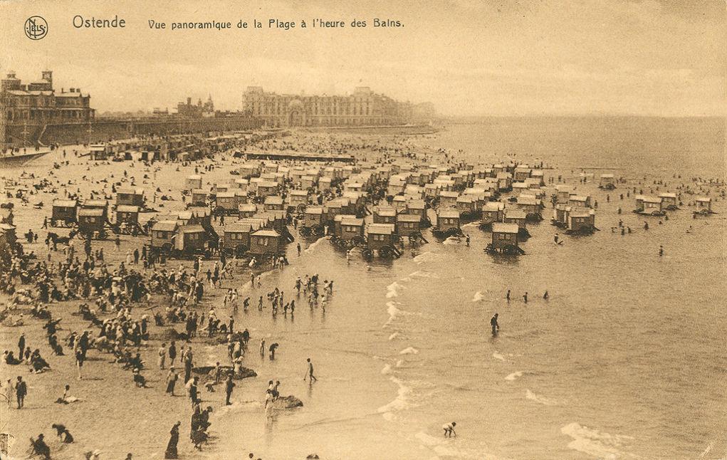 Bathing Machines, the beach, Oostende