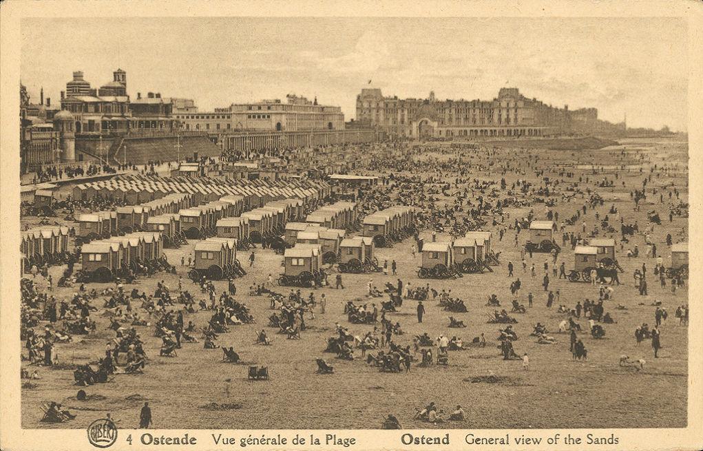 Bathing Machines, the beach, Oostende