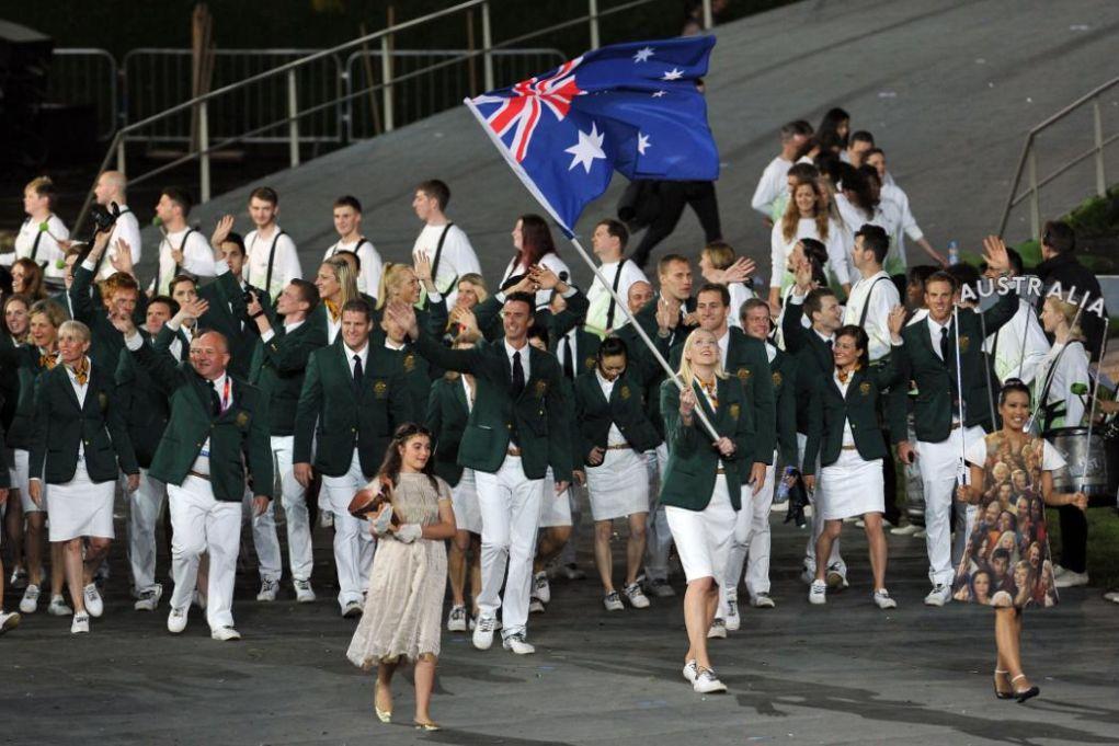 LONDON, ENGLAND - JULY 27:  Lauren Jackson of the Australia Olympic basketball team carries her country's flag during the Opening Ceremony of the London 2012 Olympic Games at the Olympic Stadium on July 27, 2012 in London, England.  (Photo by Pascal Le Segretain/Getty Images)