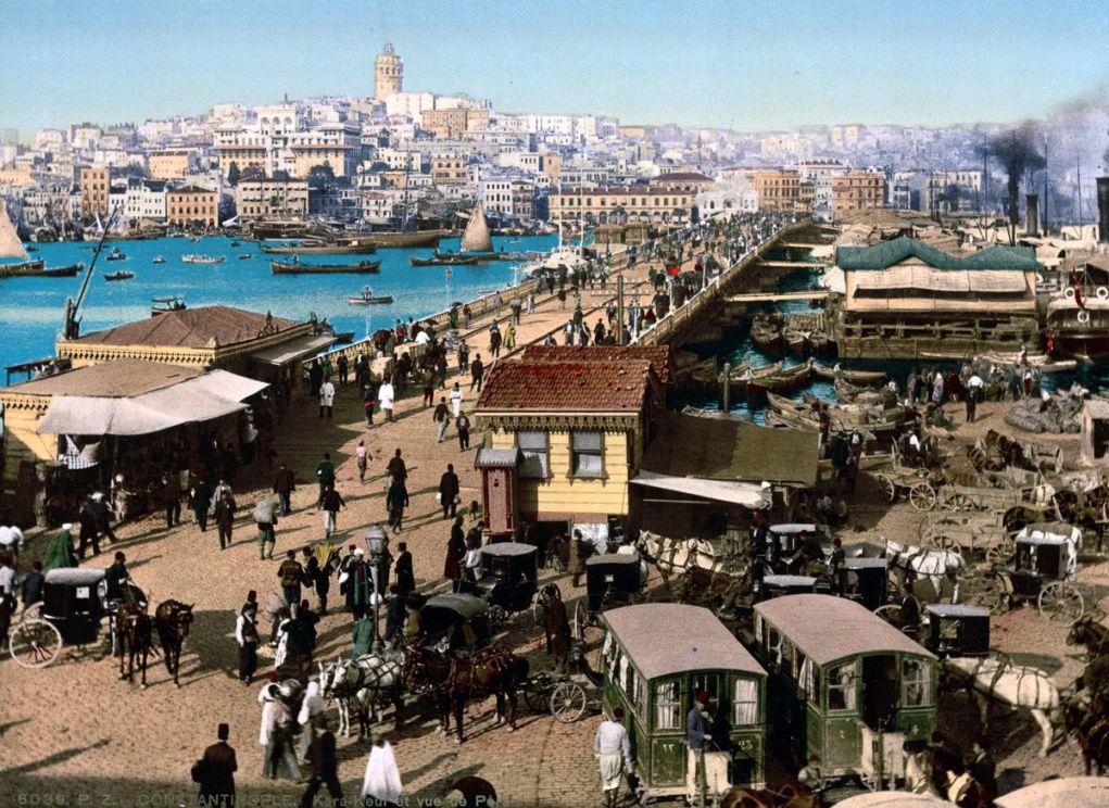 Photochroms-of-Istanbul-Gala-Bridge