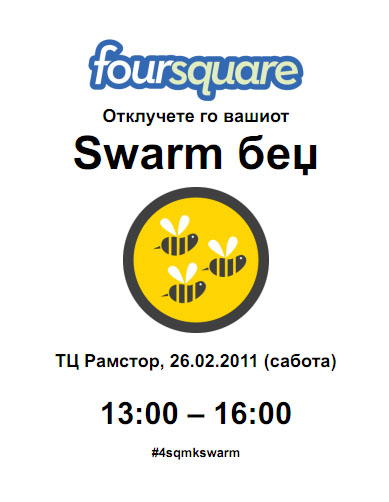 Плакат Foursquare Swarm собир