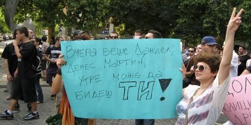 Протести во Скопје по убиството на Мартин Нешкоски (видеа)