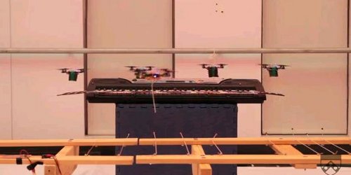 Музичка изведба на роботите квадрикоптери (видео)
